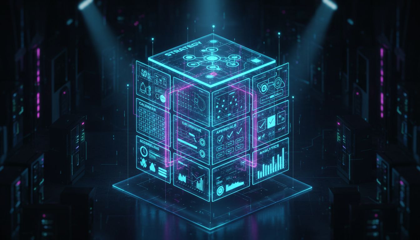 Futuristic Marketing Command Center