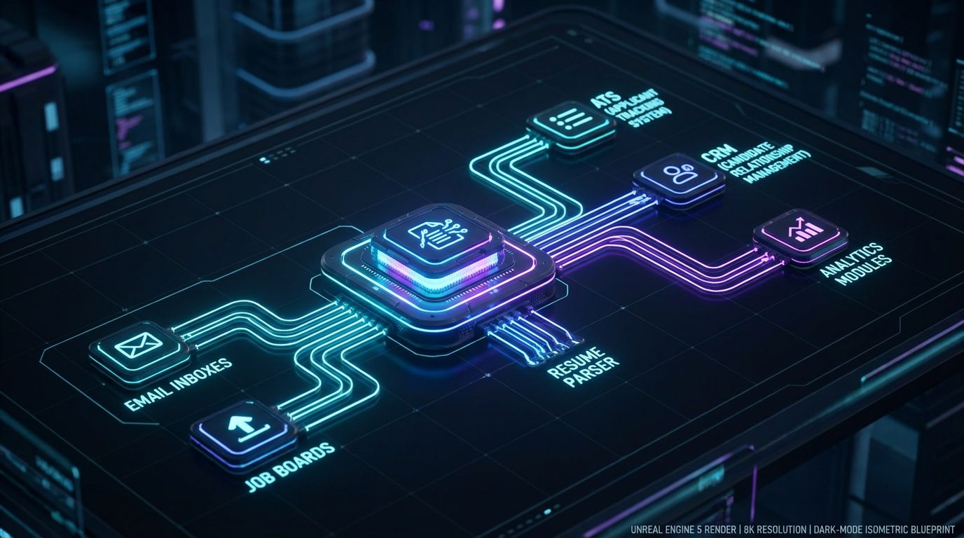 Futuristic Hiring Tech Blueprint