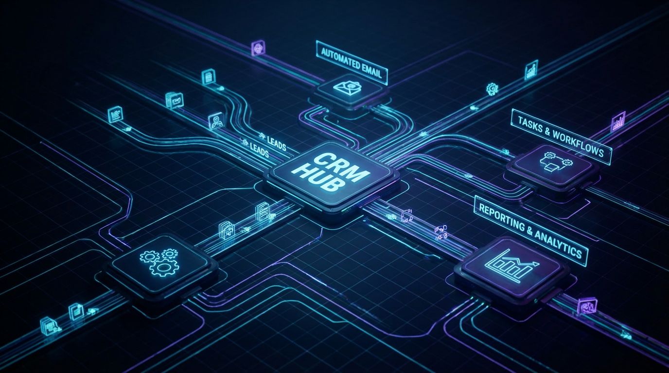 Futuristic business blueprint