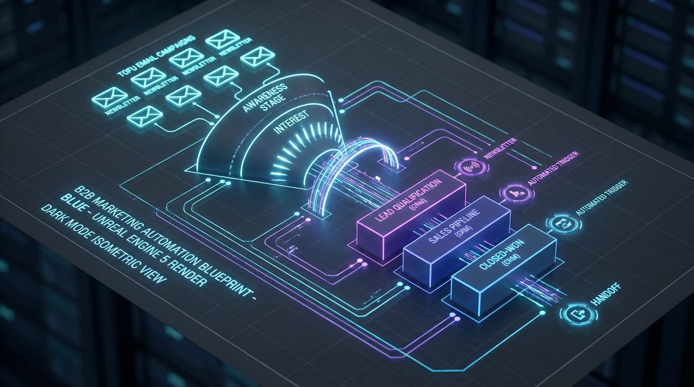 Futuristic marketing funnel