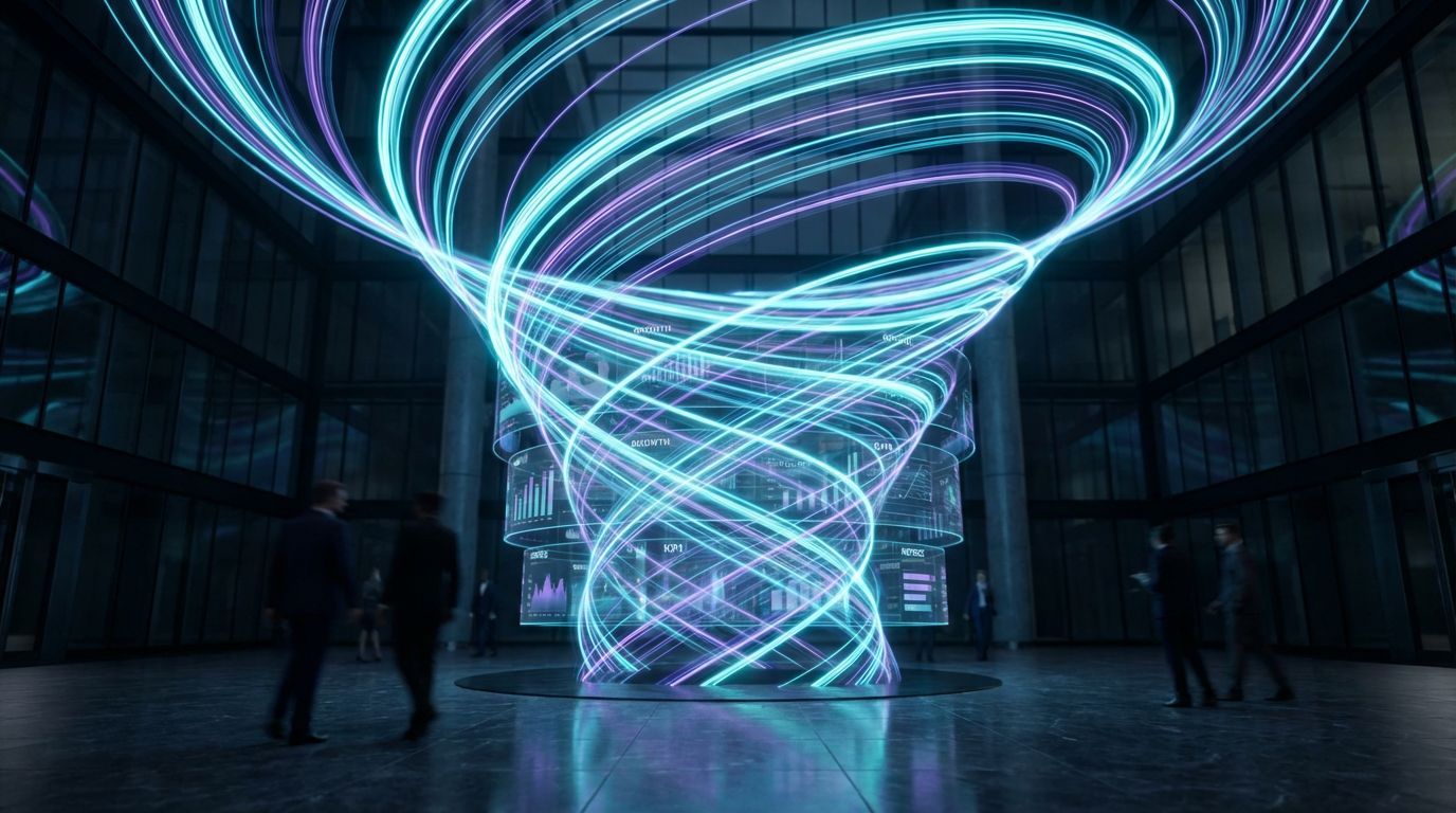 Futuristic Data Funnel