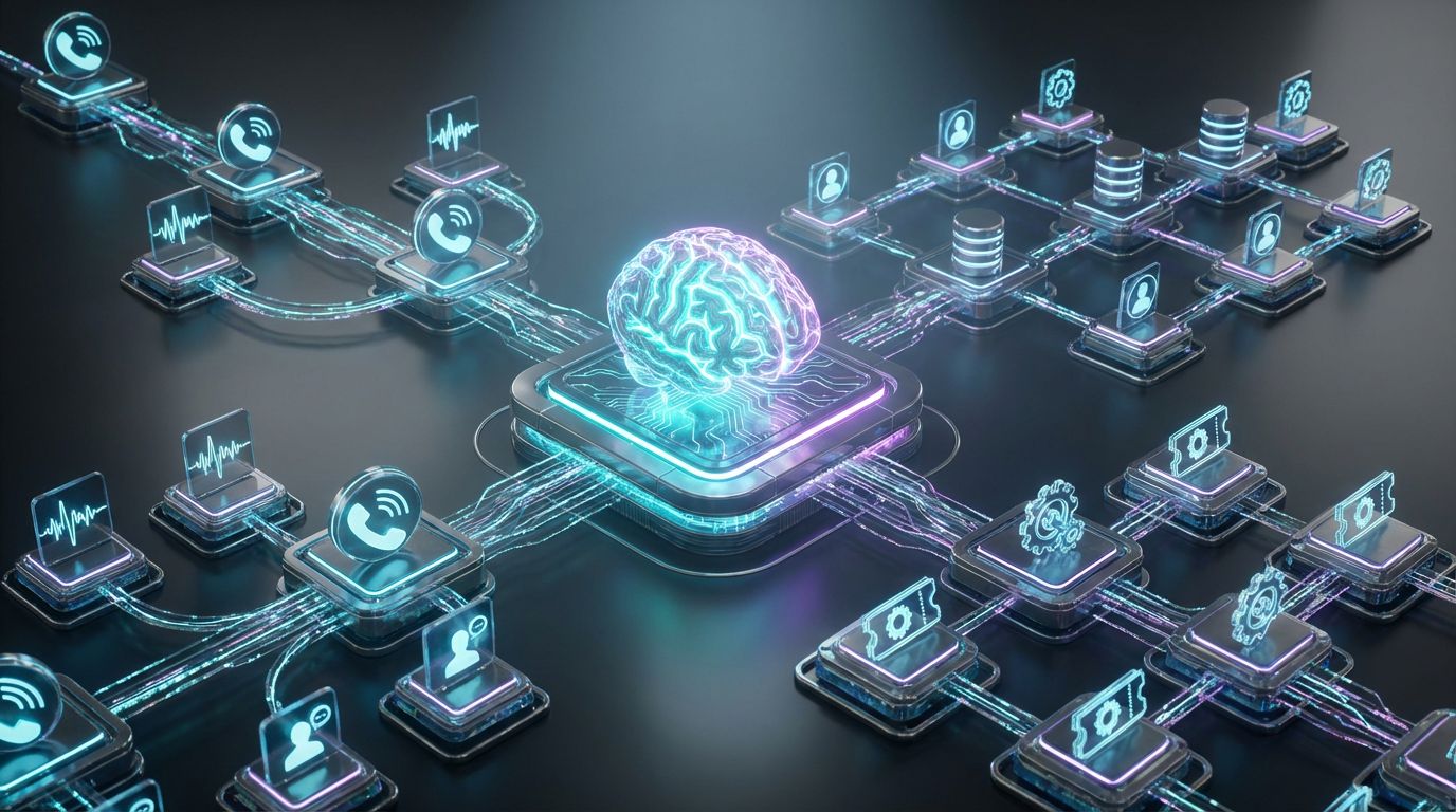 Futuristic AI call graph