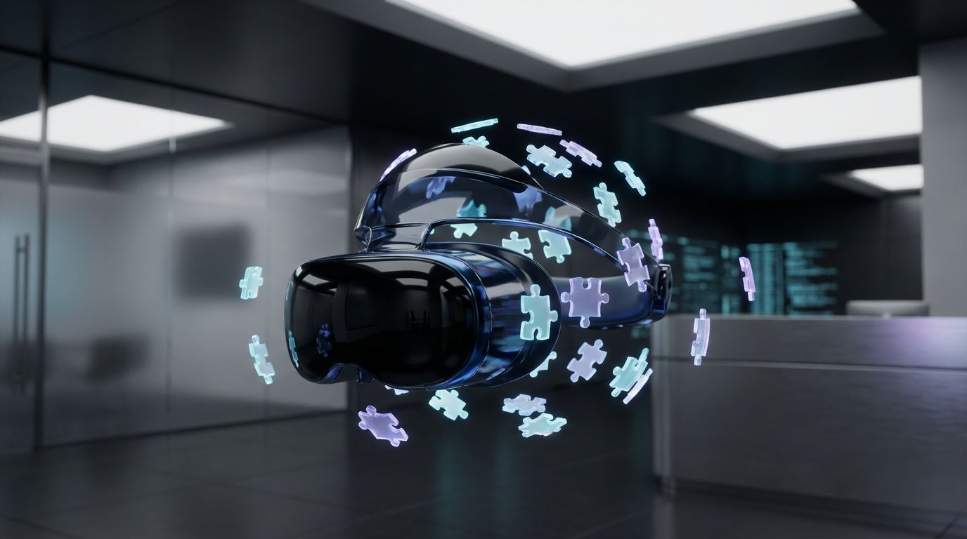 Floating headset puzzle