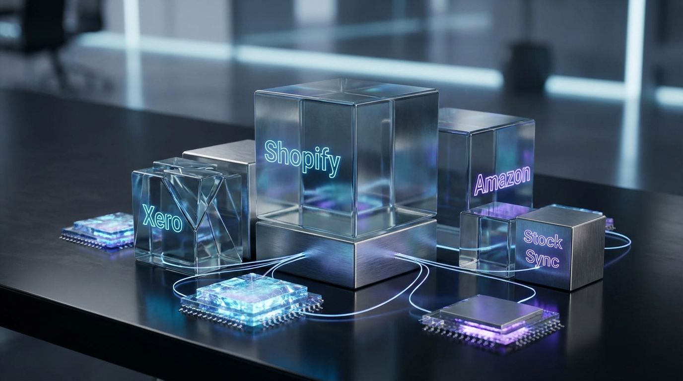 Futuristic corporate cubes