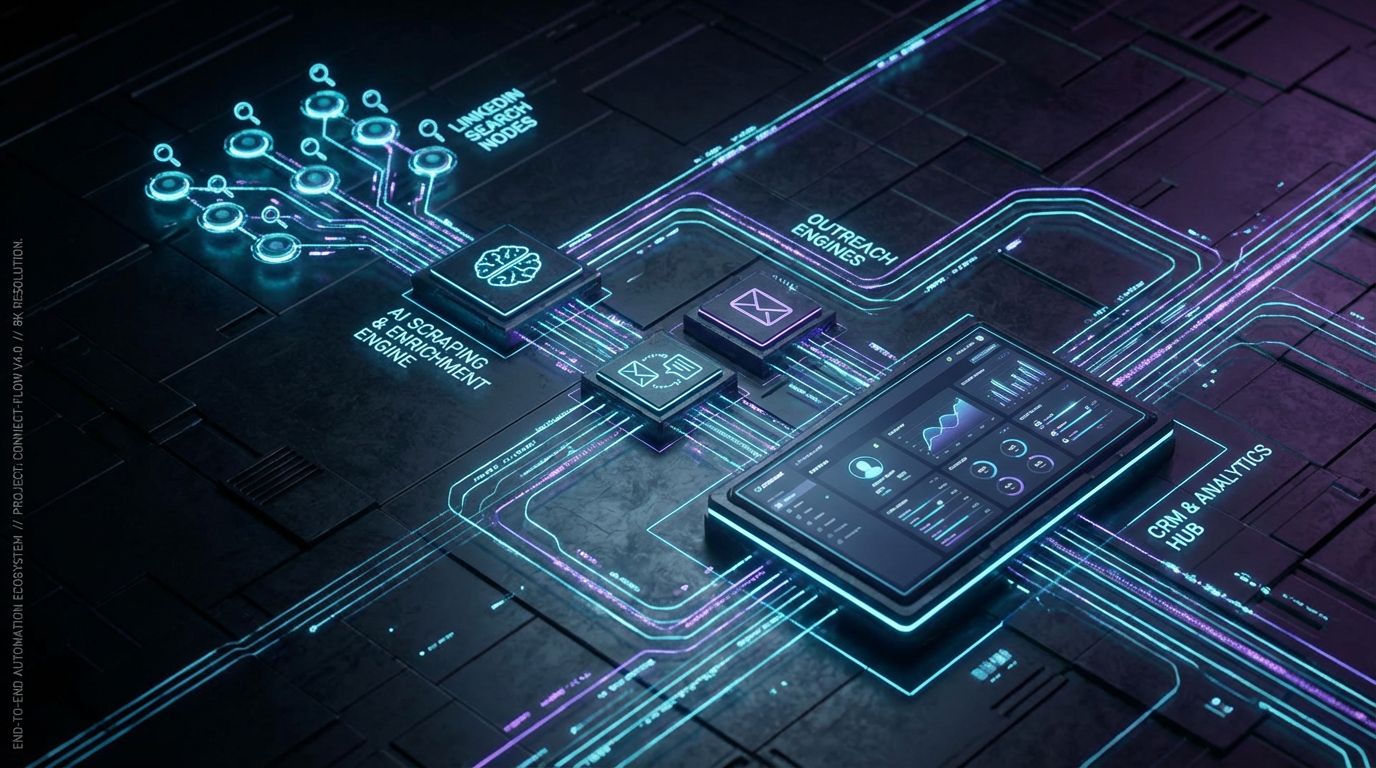 Futuristic LinkedIn Ecosystem