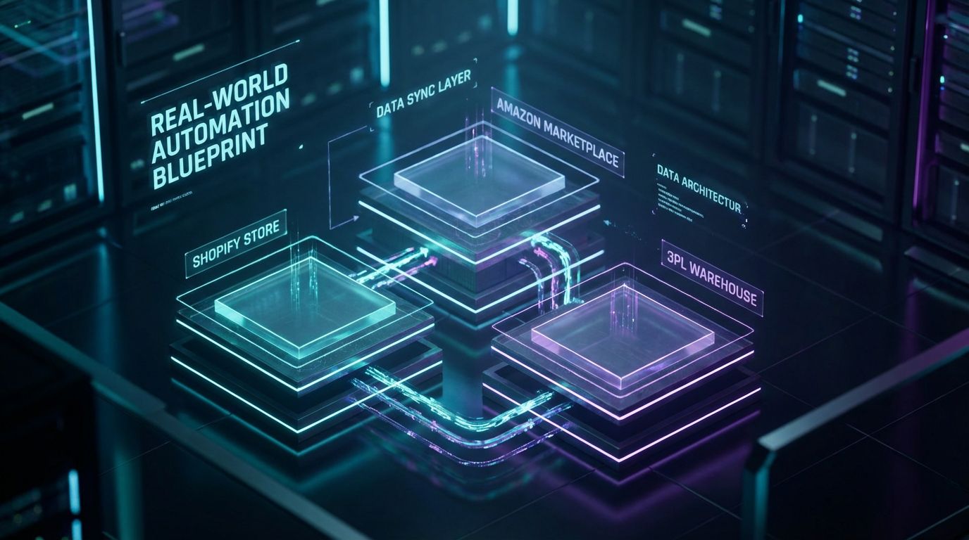Futuristic e-commerce blueprint