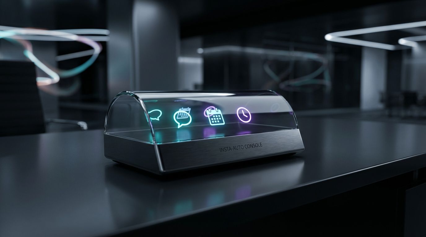 Futuristic console shot