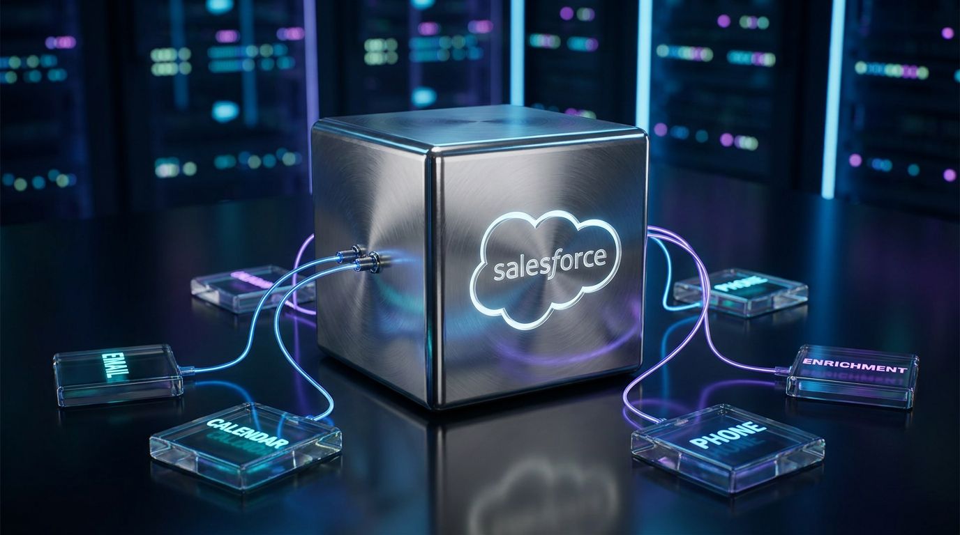 Futuristic Salesforce cube