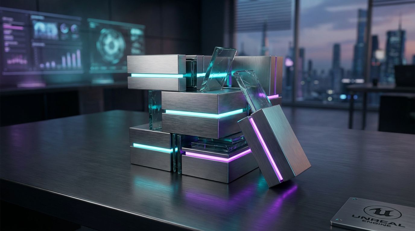 Futuristic Glass & Metal
