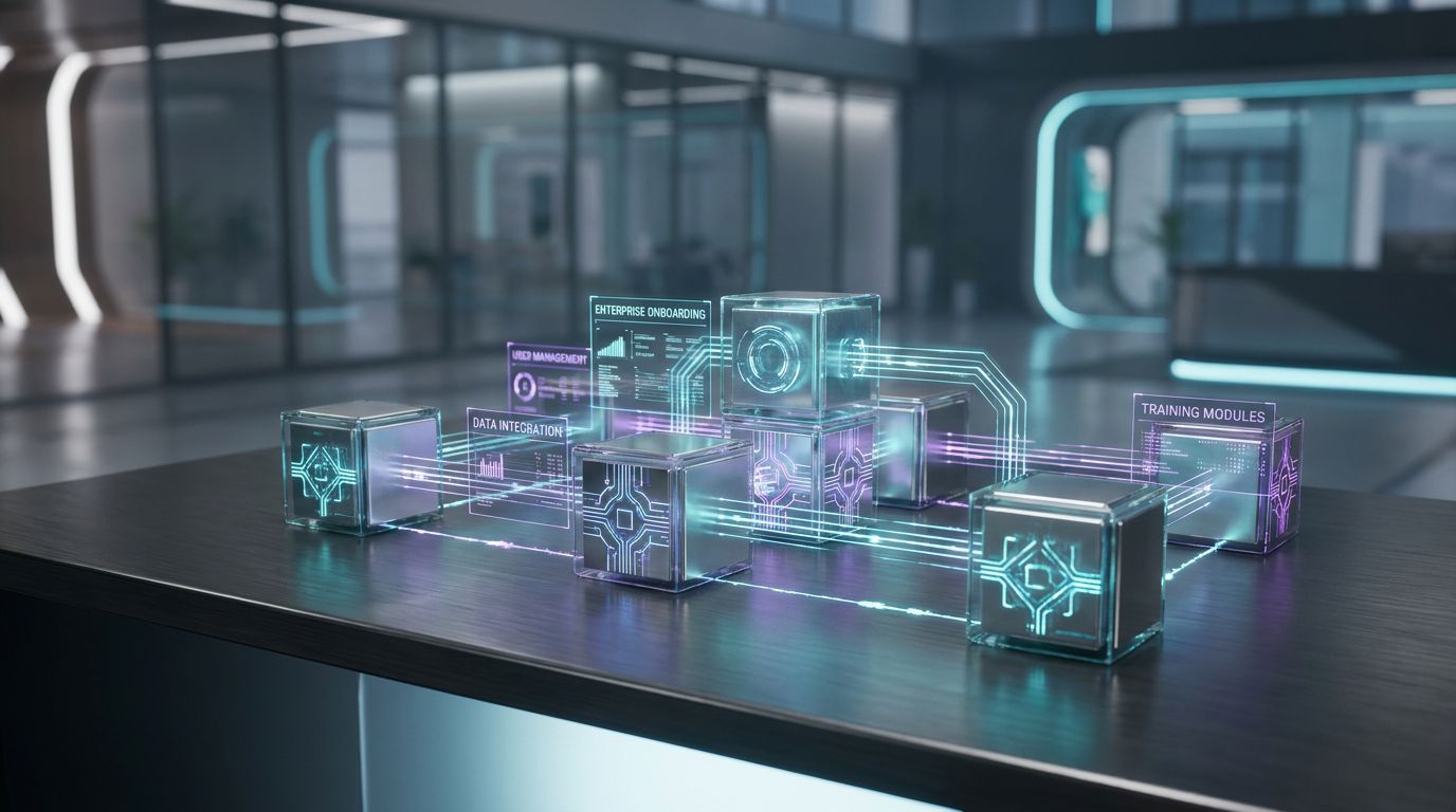 Futuristic software display