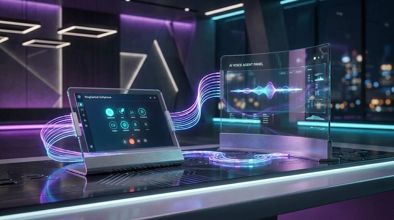 Futuristic tech interface